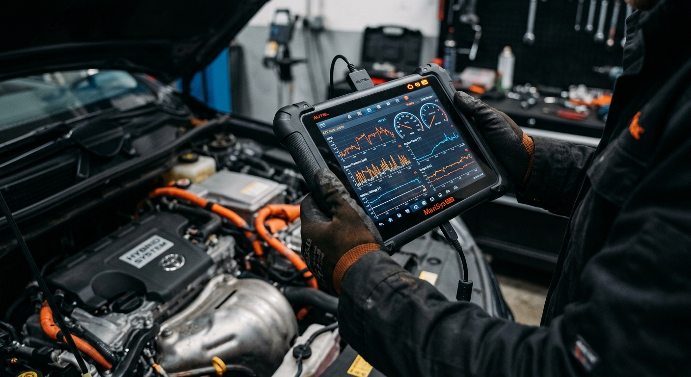 HKN Auto arıza tespit tableti ile araç ECU kod taraması ve telemetri veri analiz süreci